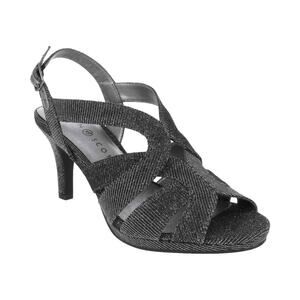 Karen Scott Women's Silver Belindah Slingback Dress Sandals - 8 - Silver